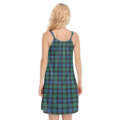 Hunter Ancient Tartan Crest O-neck Cami Dress