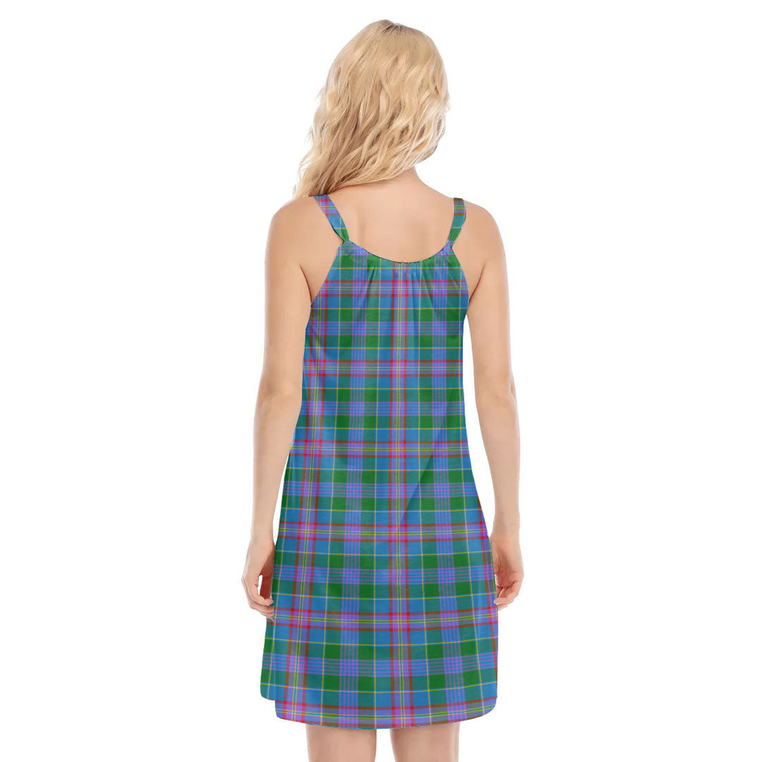 Ralston Tartan Crest O-neck Cami Dress