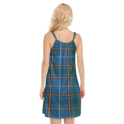 Bain Tartan Crest O-neck Cami Dress