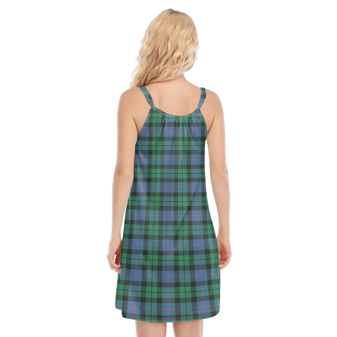 Morrison Ancient Tartan Crest O-neck Cami Dress