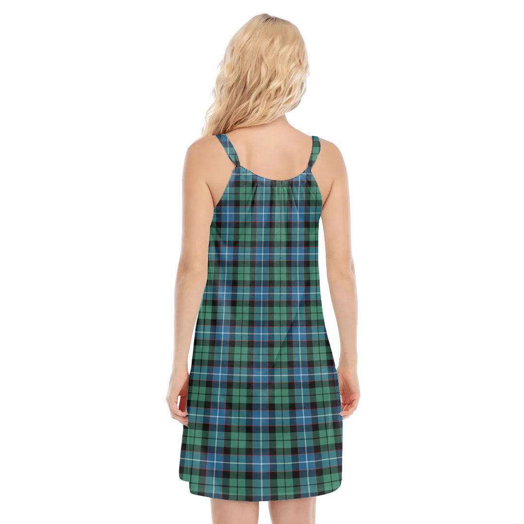 Galbraith Ancient Tartan Crest O-neck Cami Dress