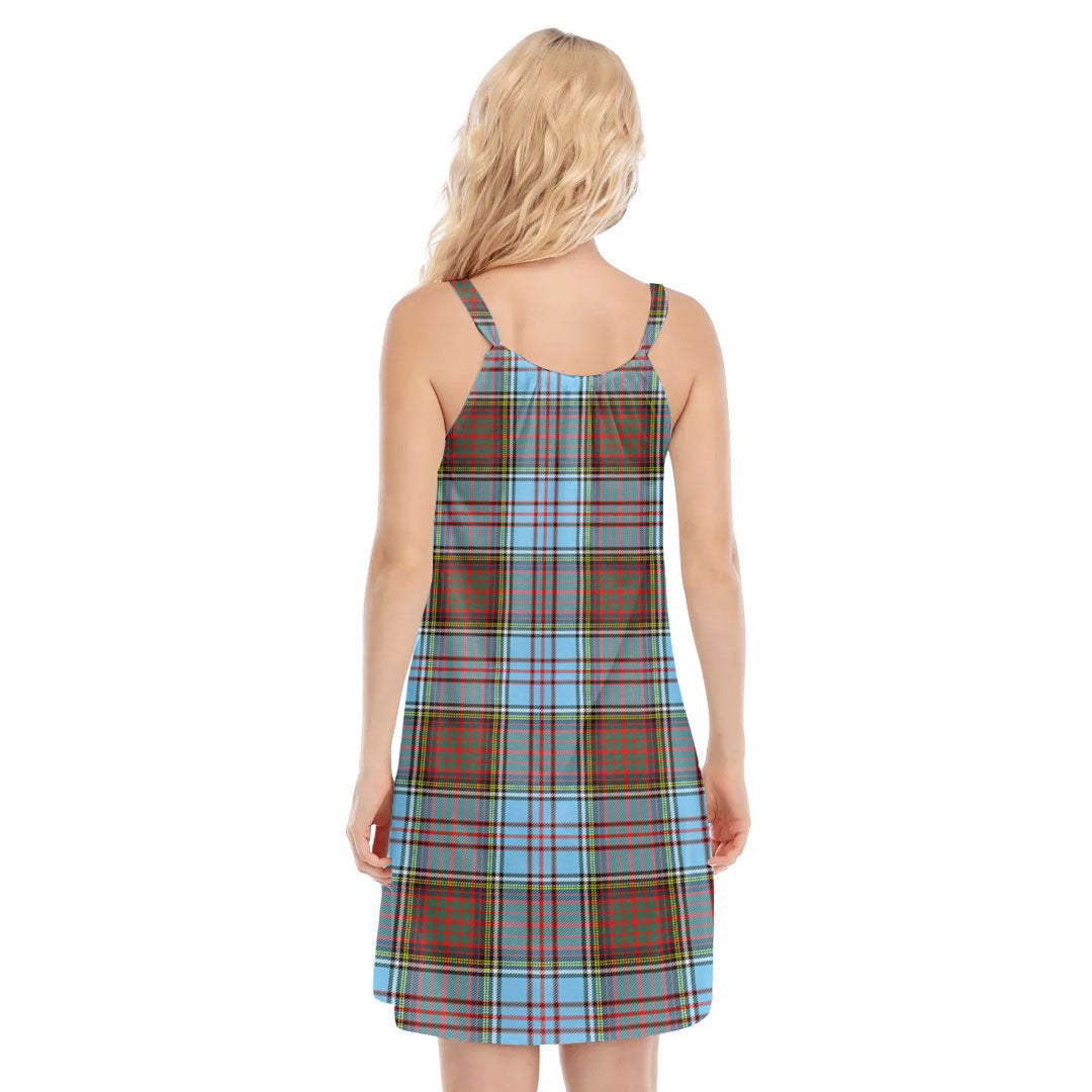 Anderson Ancient Tartan Crest O-neck Cami Dress