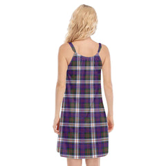MacDonald Dress Modern Tartan Crest O-neck Cami Dress