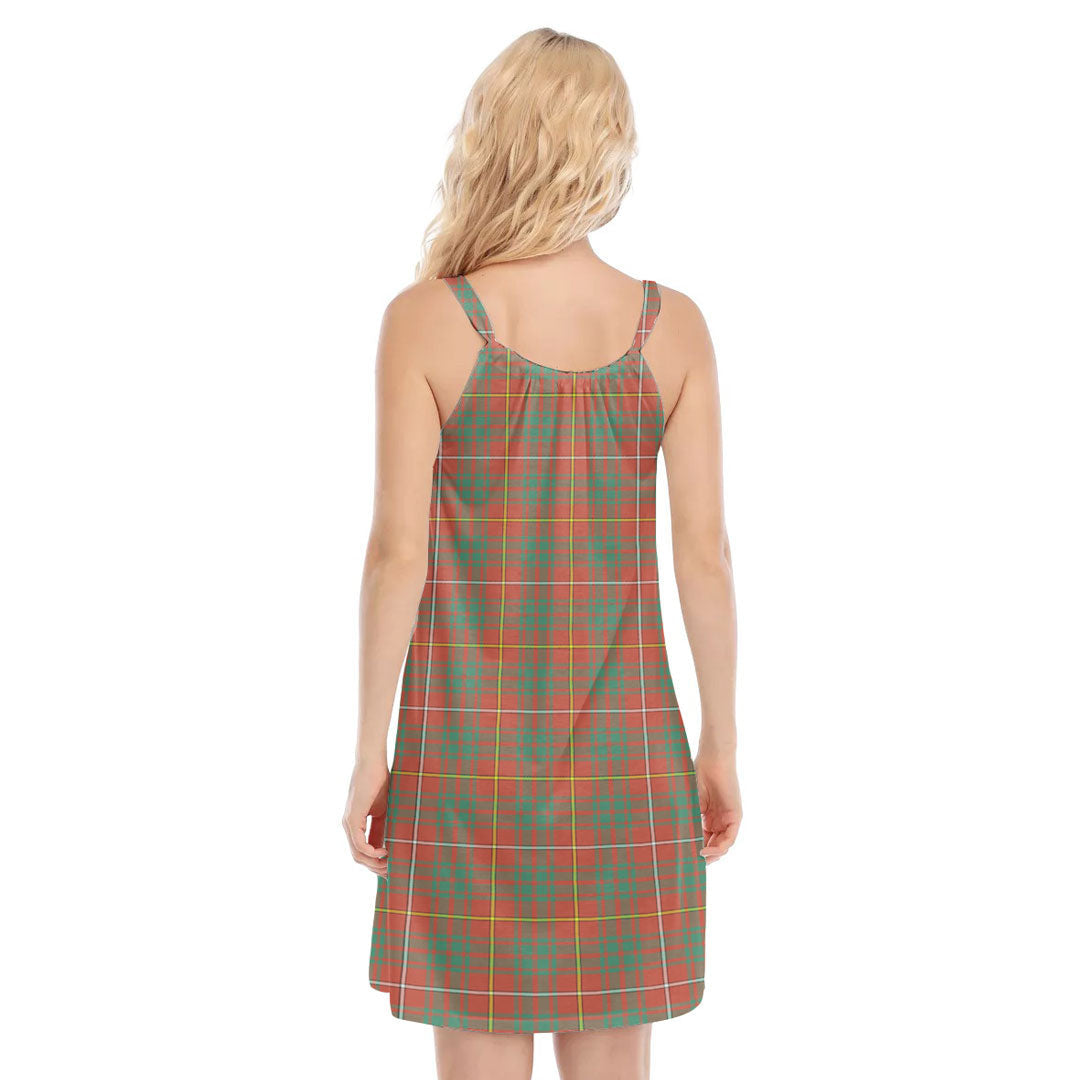 Bruce Ancient Tartan Crest O-neck Cami Dress