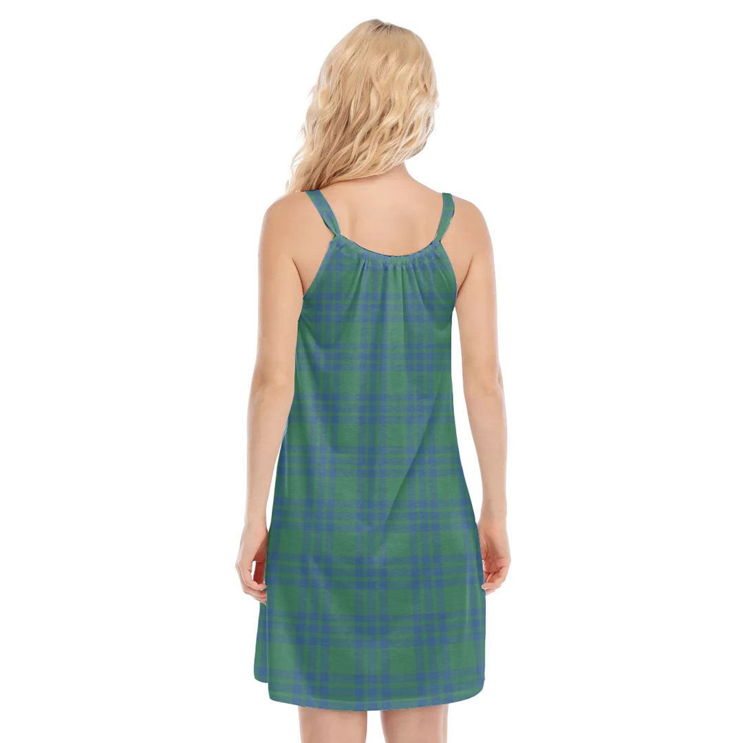 Montgomery Ancient Tartan Crest O-neck Cami Dress