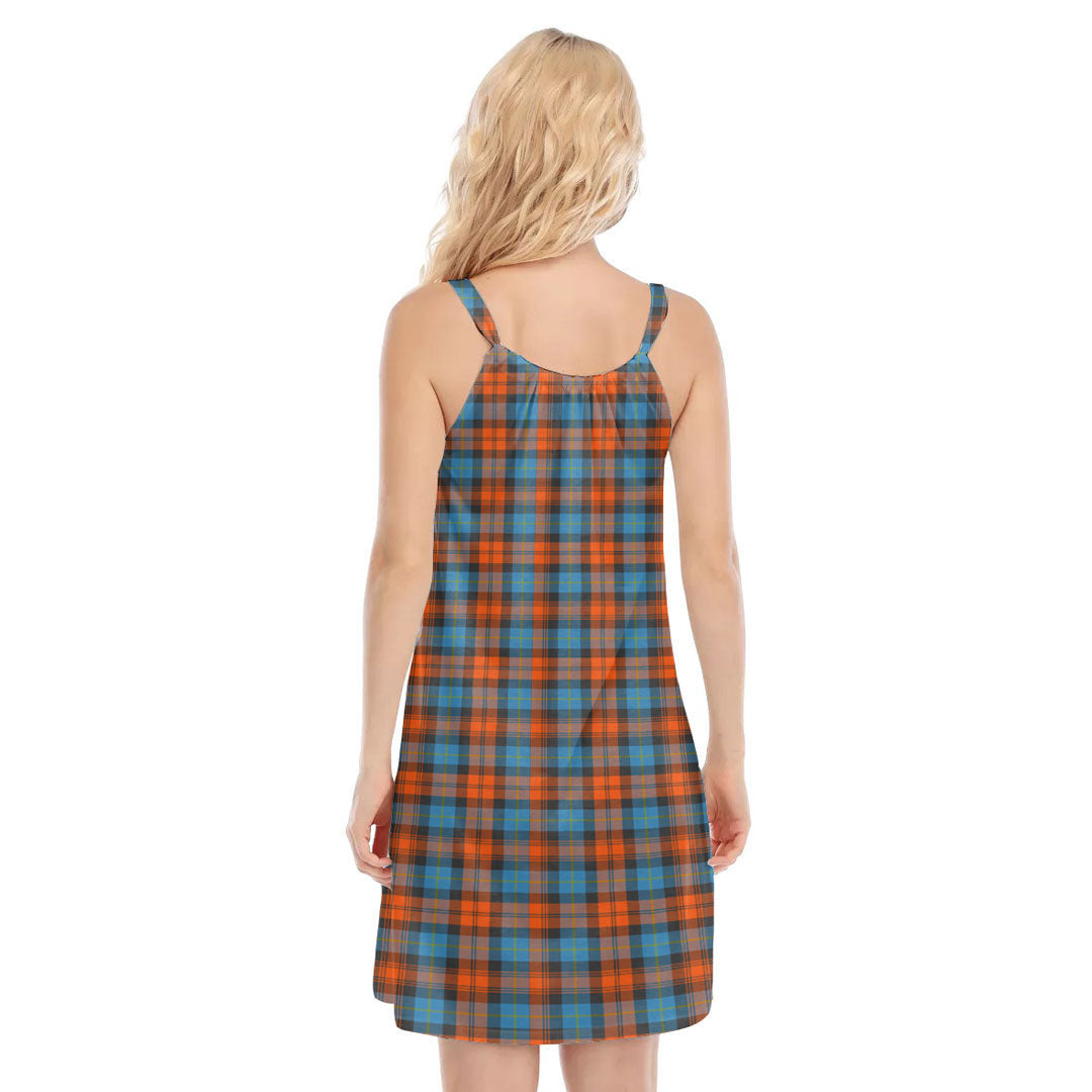 MacLachlan Ancient Tartan Crest O-neck Cami Dress