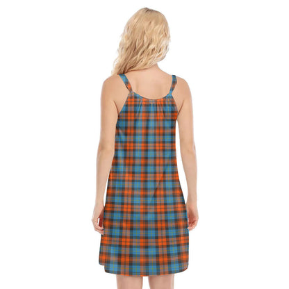 MacLachlan Ancient Tartan Crest O-neck Cami Dress