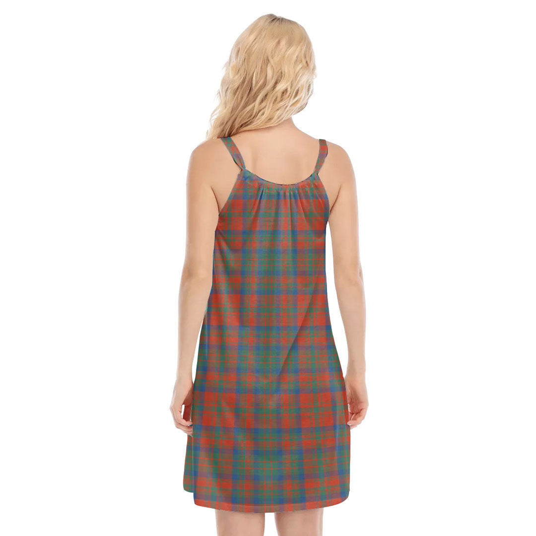 Matheson Ancient Tartan Crest O-neck Cami Dress