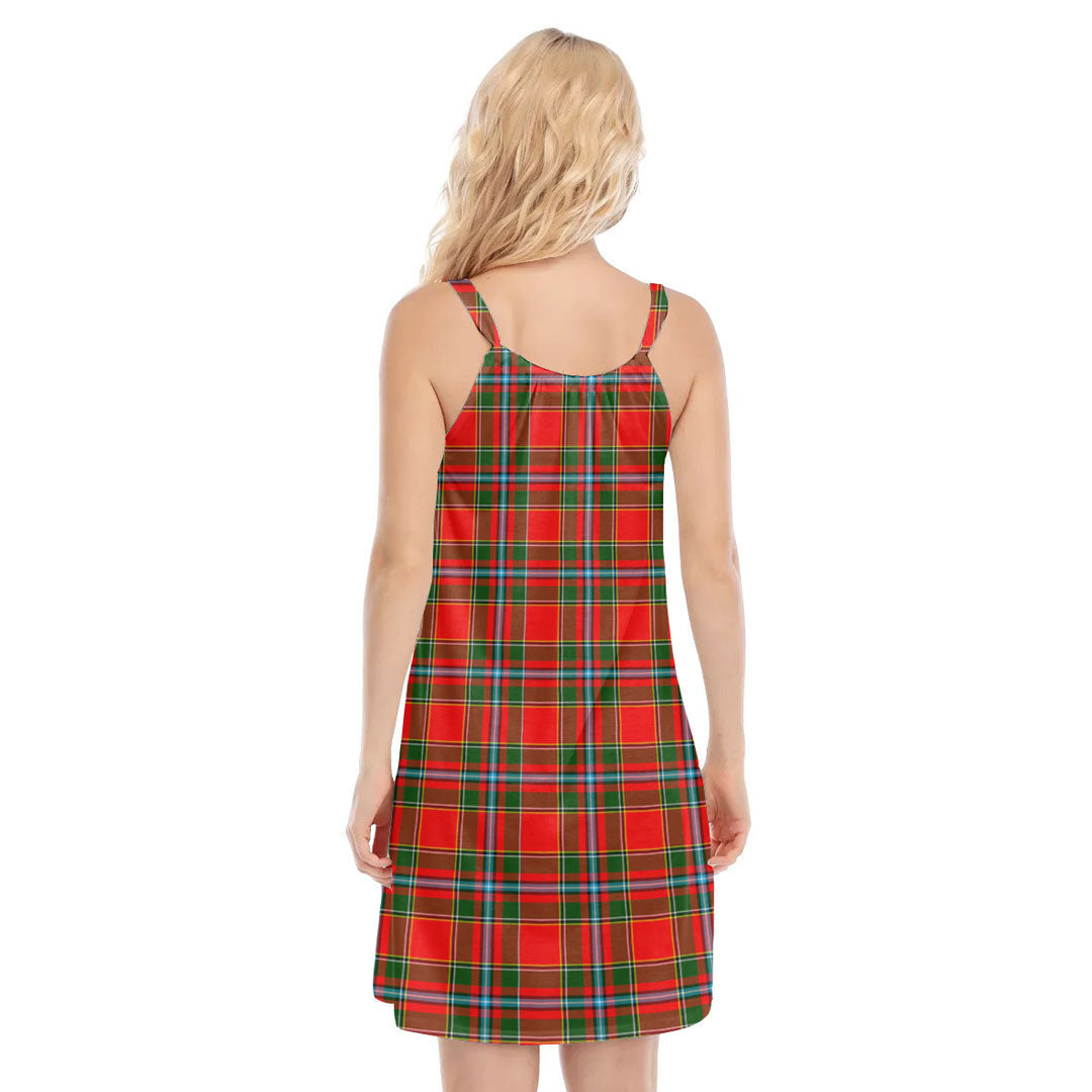 Drummond of Perth Tartan Crest O-neck Cami Dress