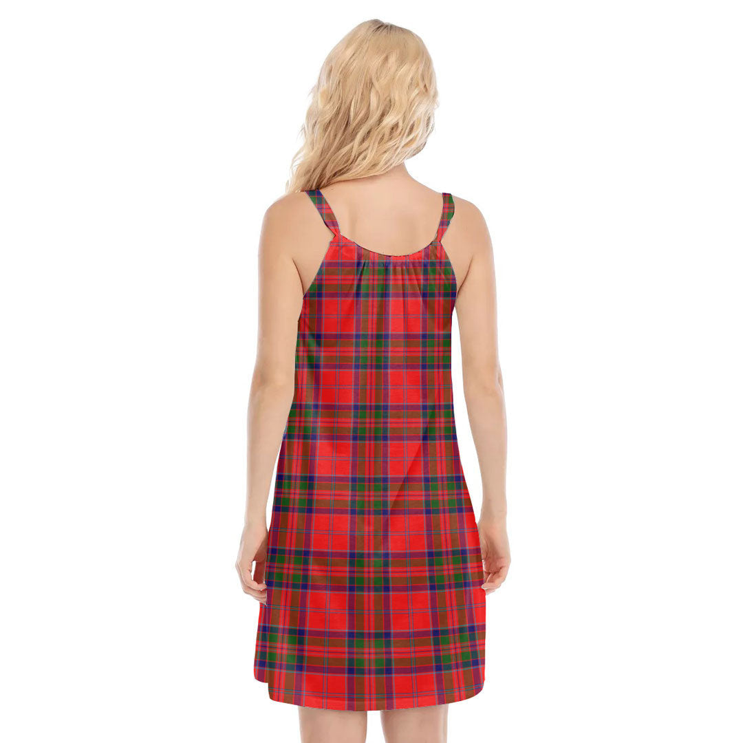 MacGillivray Modern Tartan Crest O-neck Cami Dress