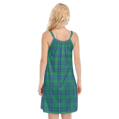 Irvine Ancient Tartan Crest O-neck Cami Dress