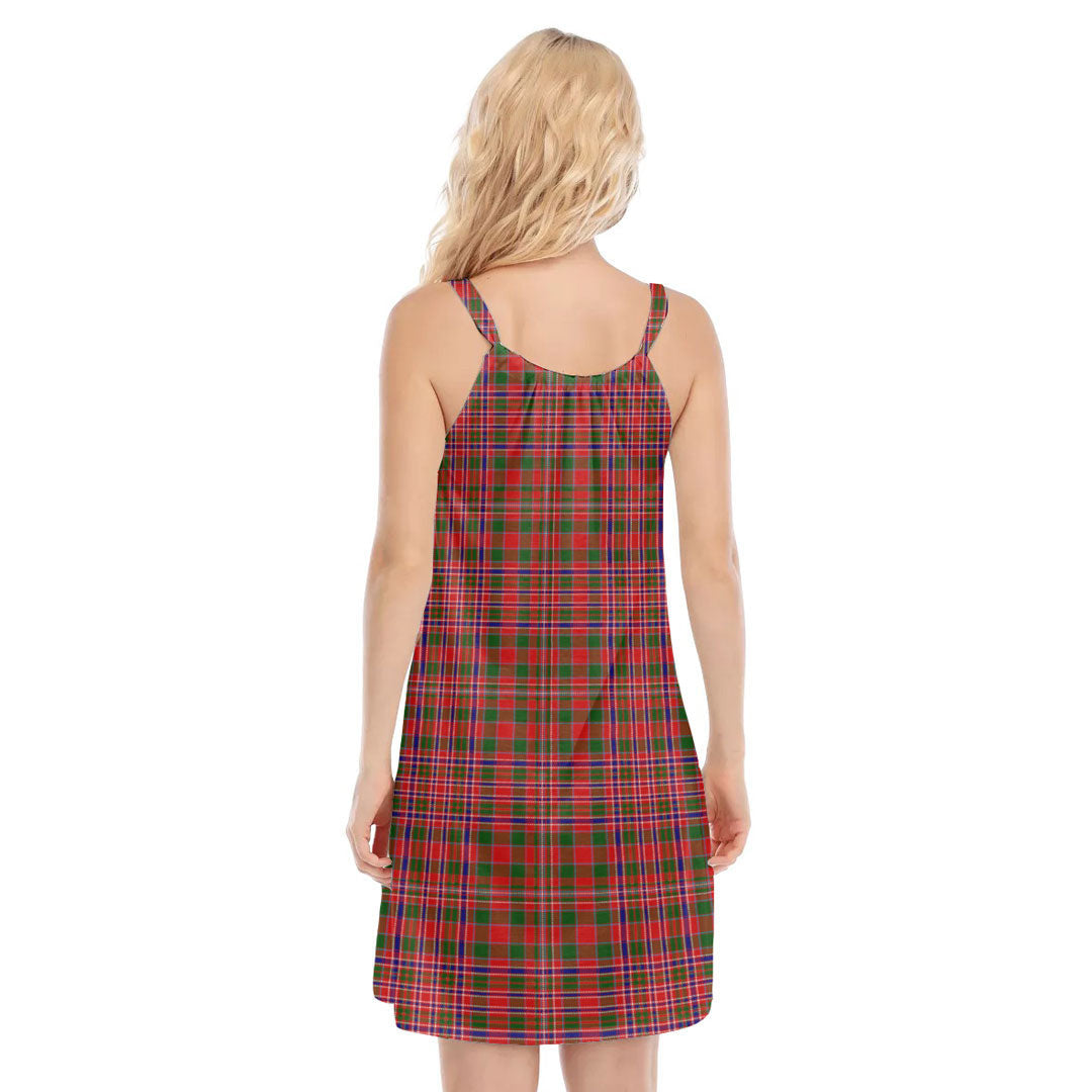 MacAlister Modern Tartan Crest O-neck Cami Dress