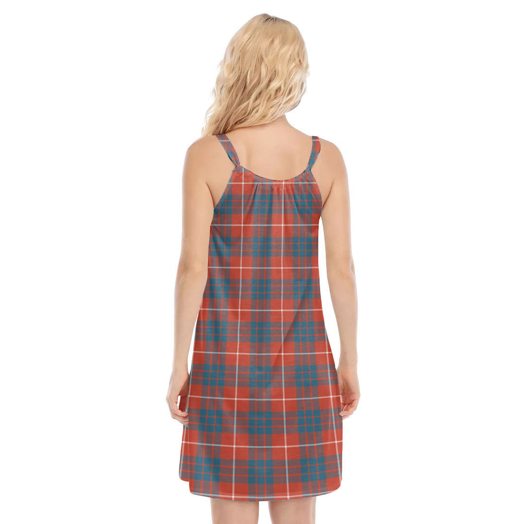 Hamilton Ancient Tartan Crest O-neck Cami Dress