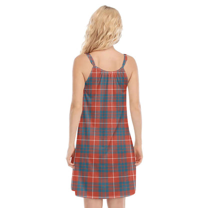 Hamilton Ancient Tartan Crest O-neck Cami Dress