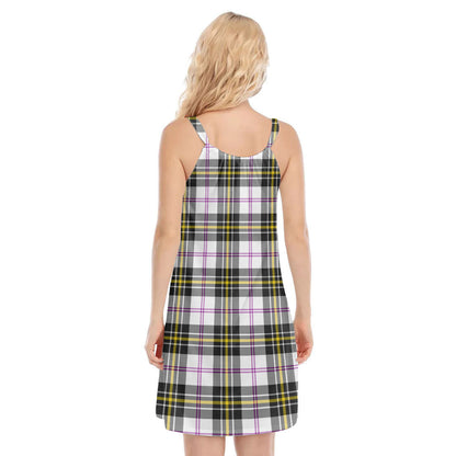 MacPherson Dress Modern Tartan Crest O-neck Cami Dress