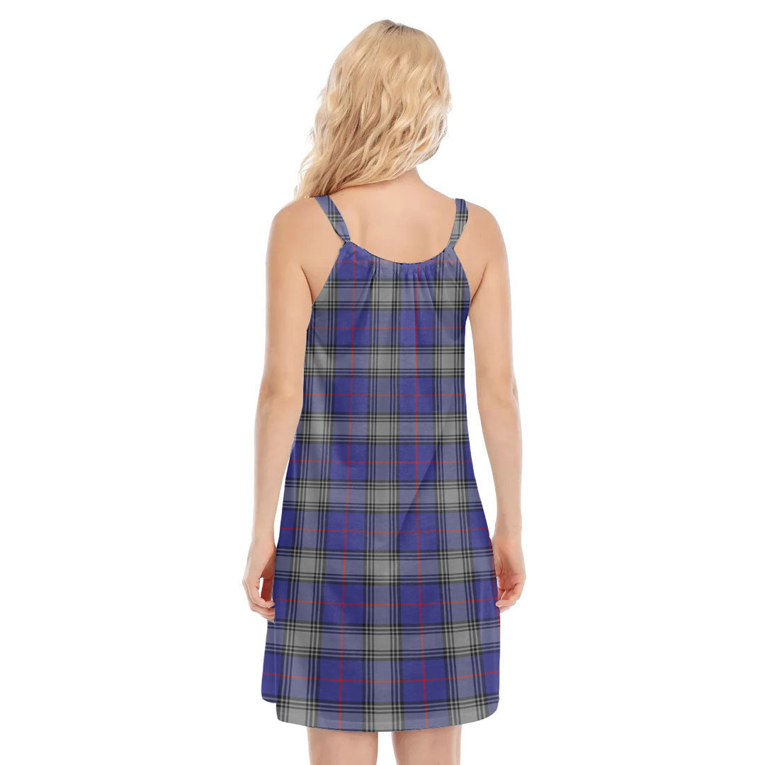 Kinnaird Tartan Crest O-neck Cami Dress