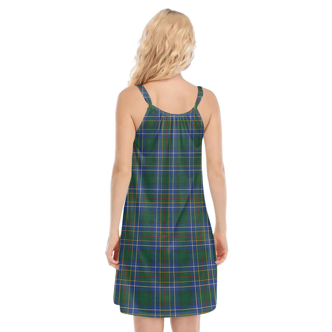 Cockburn Ancient Tartan Crest O-neck Cami Dress