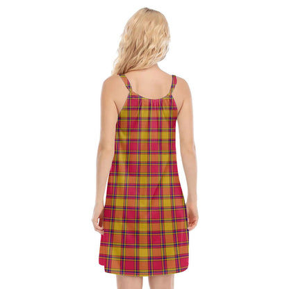 Scrymgeour Tartan Crest O-neck Cami Dress