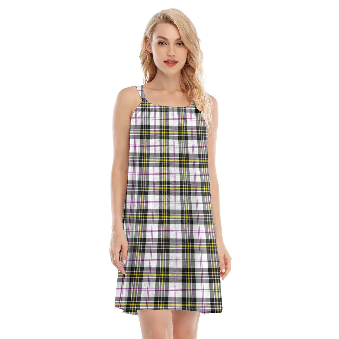 MacPherson Dress Modern Tartan Plaid O-neck Cami Dress