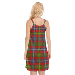 Forrester Tartan Plaid O-neck Cami Dress