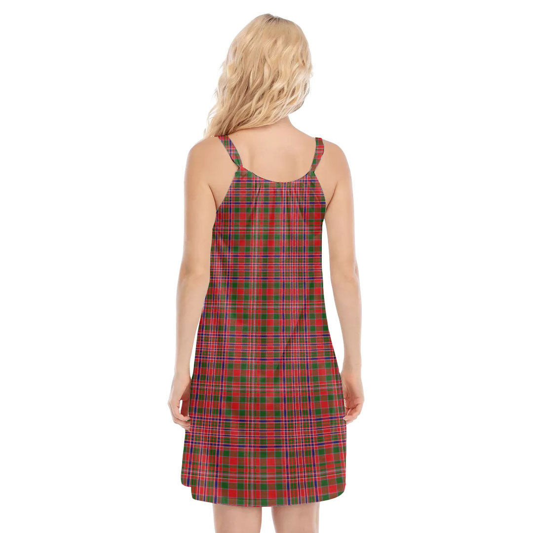 MacAlister Modern Tartan Plaid O-neck Cami Dress