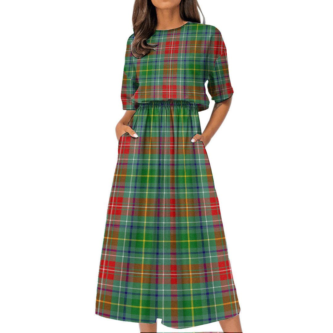 Muirhead Tartan Plaid Women's Elastic Waist Dress