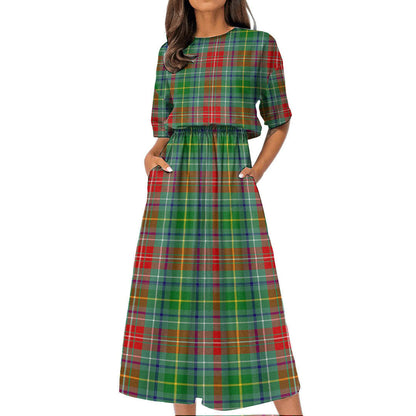 Muirhead Tartan Plaid Women's Elastic Waist Dress