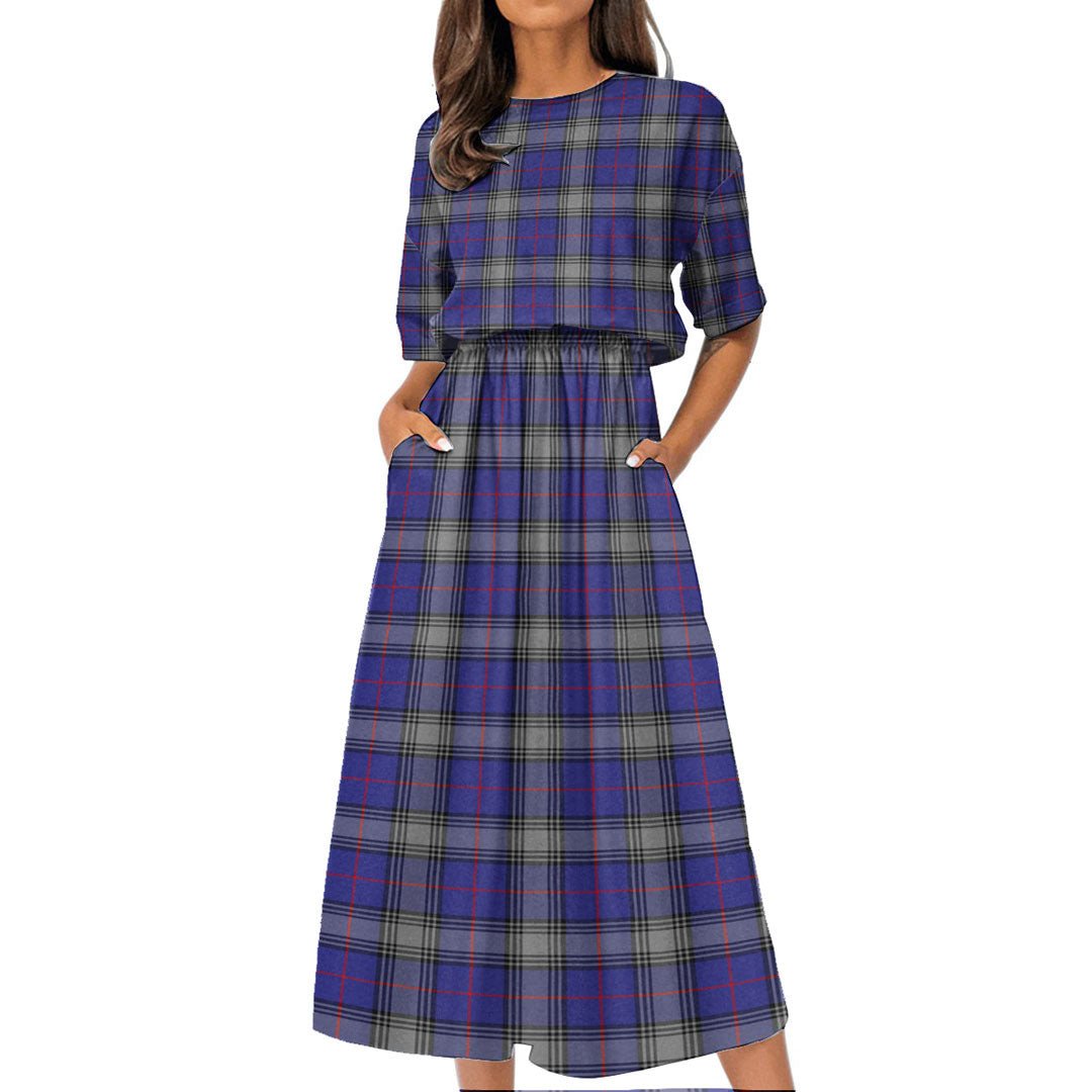 Kinnaird Tartan Plaid Women's Elastic Waist Dress