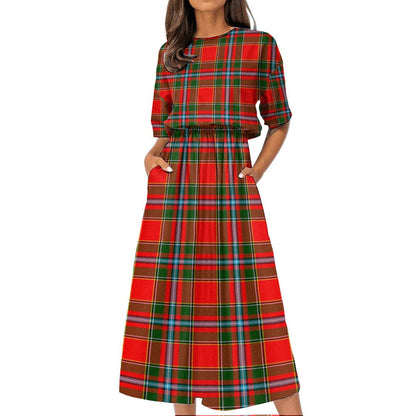 Drummond of Perth Tartan Plaid Women's Elastic Waist Dress