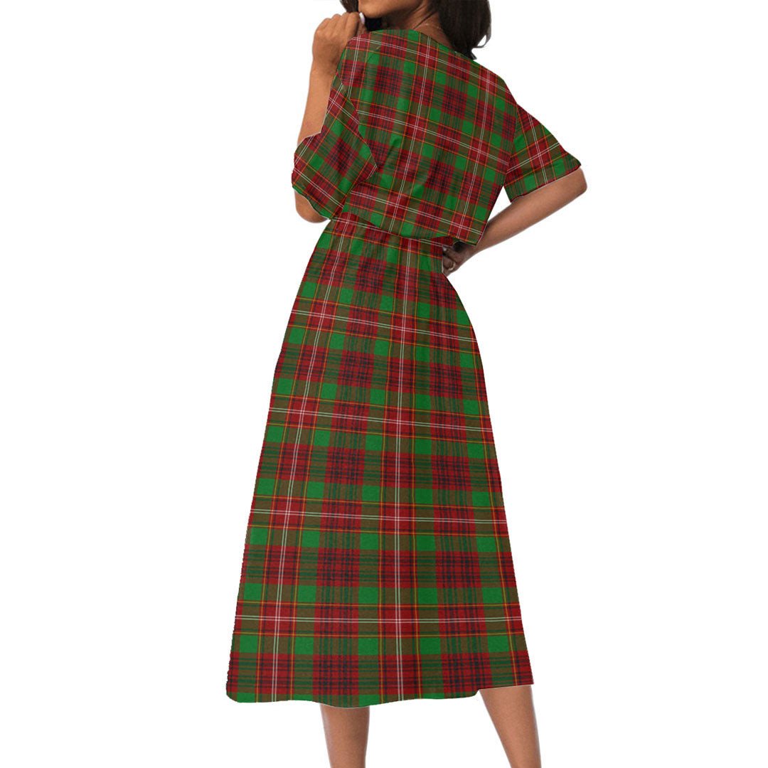 Ainslie Tartan Plaid Women's Elastic Waist Dress