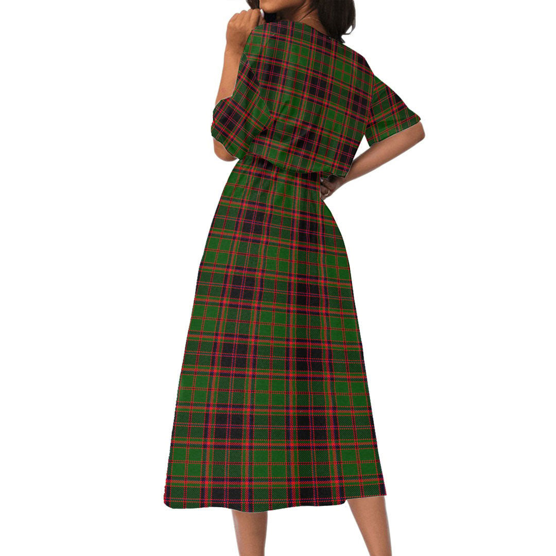 Buchan Modern Tartan Plaid Women's Elastic Waist Dress