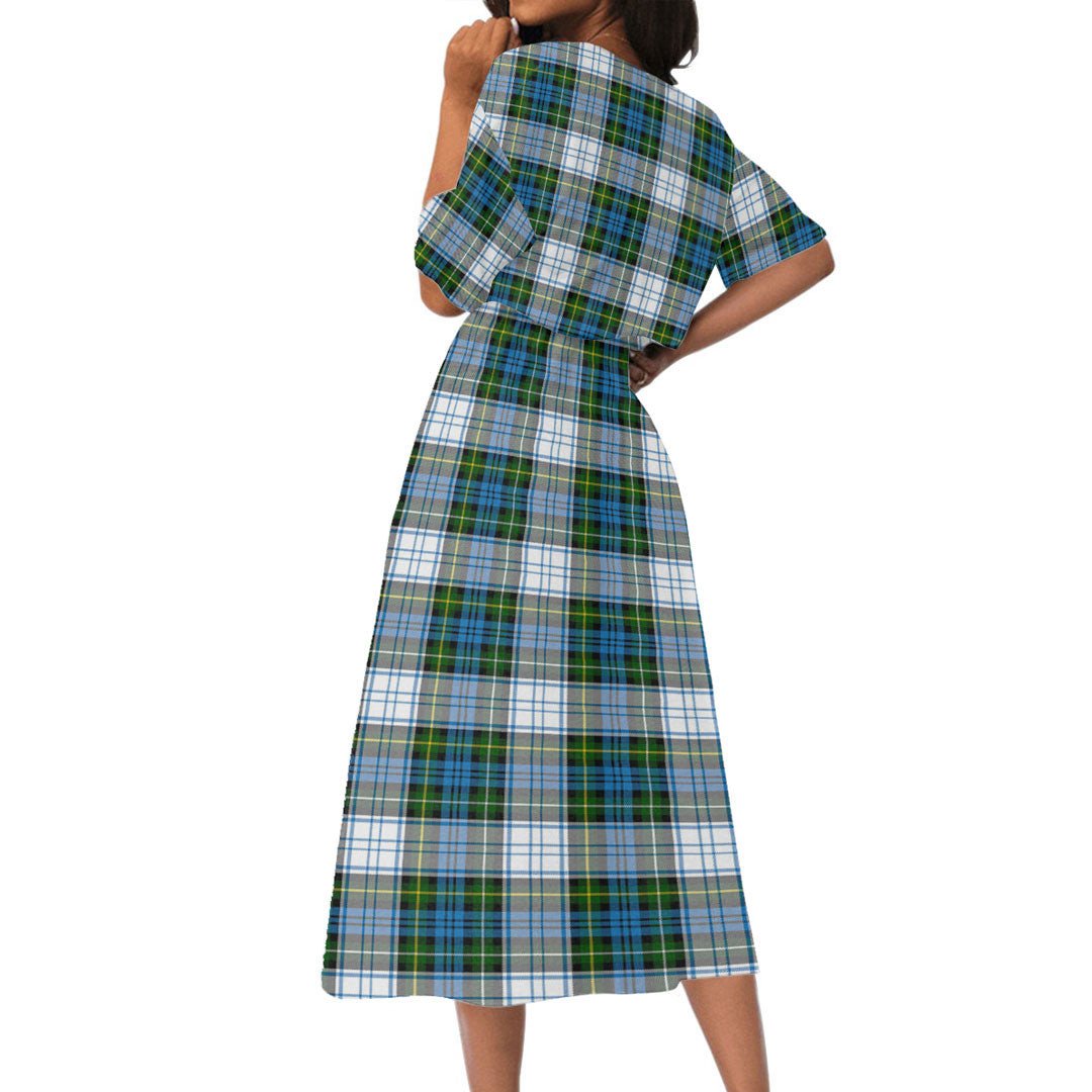 Campbell Dress Tartan Plaid Women's Elastic Waist Dress