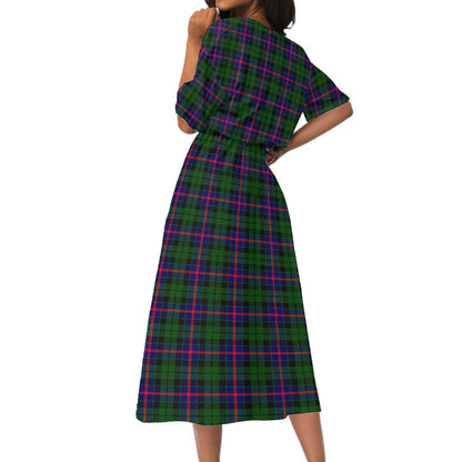 Morrison Modern Tartan Plaid Women's Elastic Waist Dress