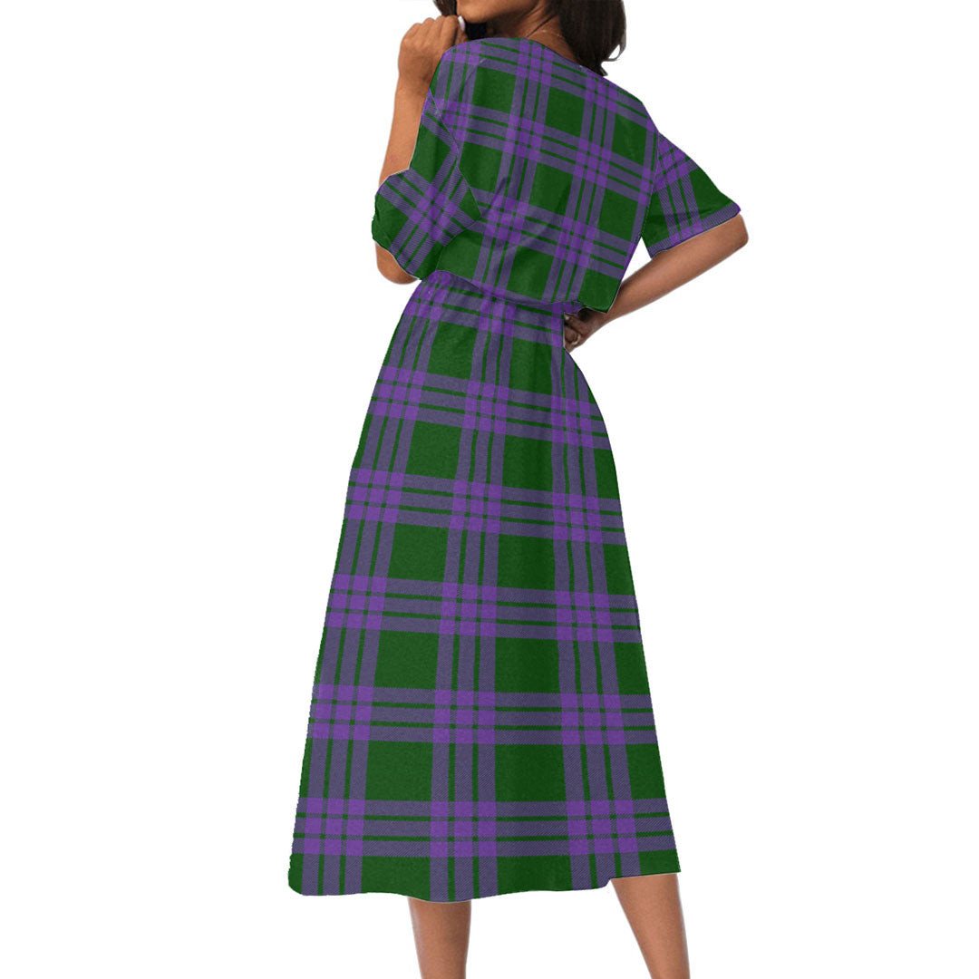 Elphinstone Tartan Plaid Women's Elastic Waist Dress