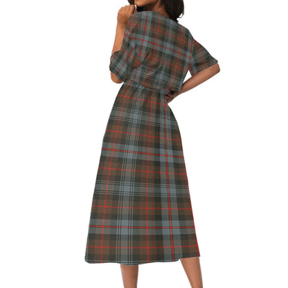 Murray of Atholl Weathered Tartan Plaid Women's Elastic Waist Dress