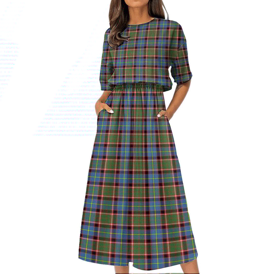 Aikenhead Tartan Plaid Women's Elastic Waist Dress