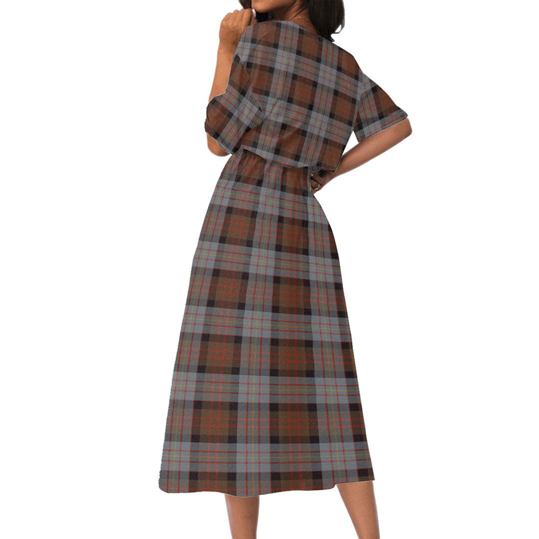 Cameron of Erracht Weathered Tartan Plaid Women's Elastic Waist Dress