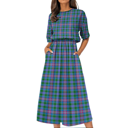 Ralston Tartan Plaid Women's Elastic Waist Dress