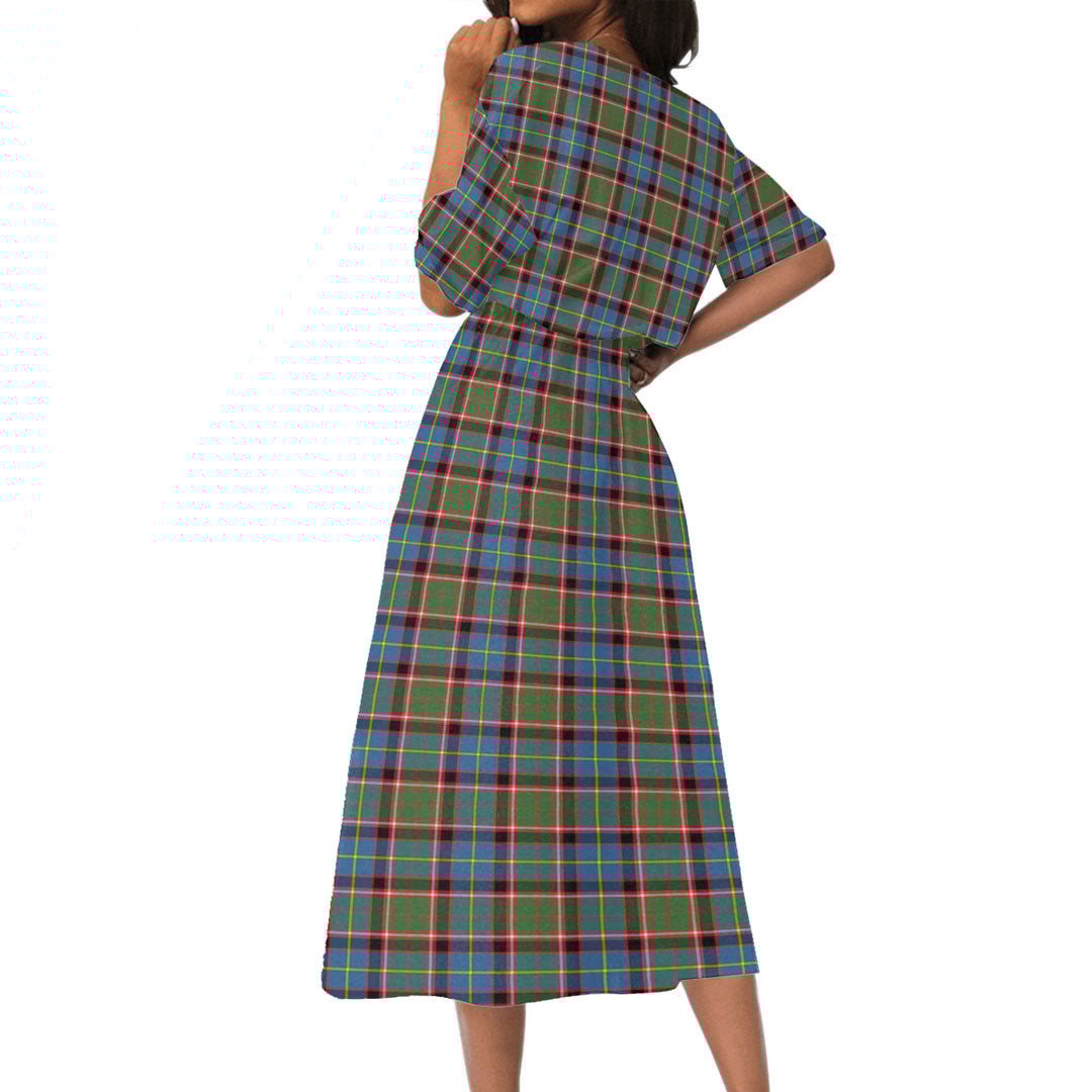 Aikenhead Tartan Plaid Women's Elastic Waist Dress