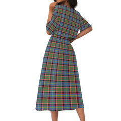 Aikenhead Tartan Plaid Women's Elastic Waist Dress