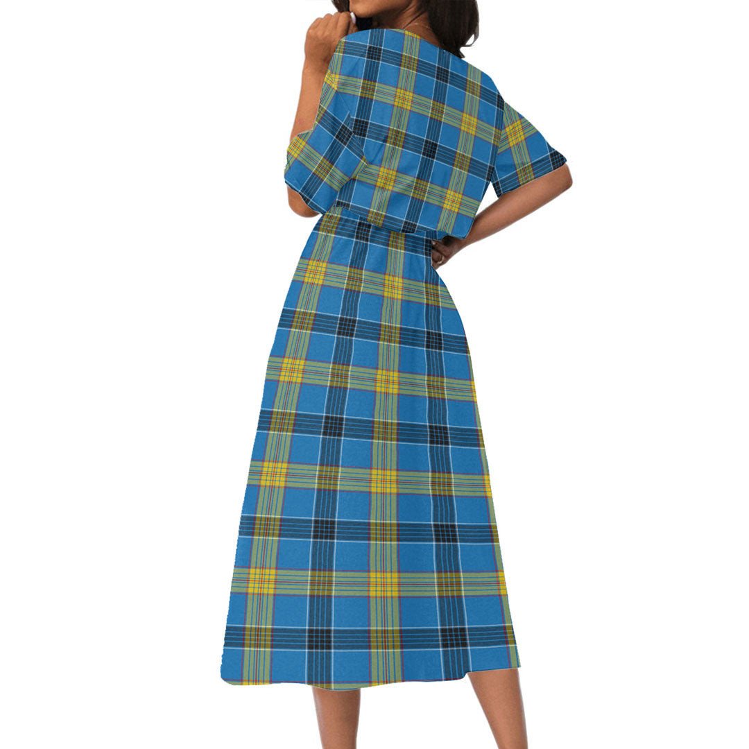 Laing Tartan Plaid Women's Elastic Waist Dress