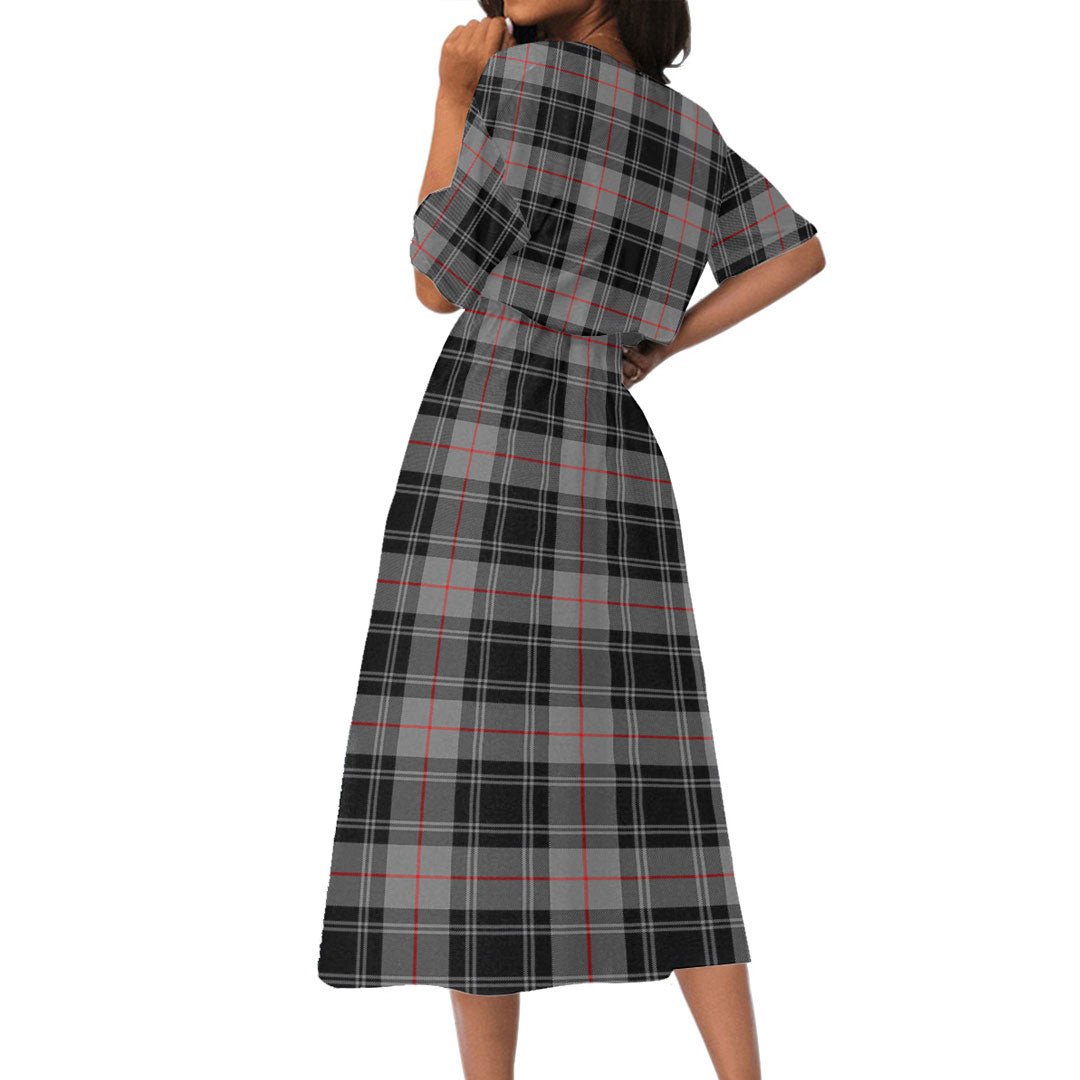 Moffat Modern Tartan Plaid Women's Elastic Waist Dress