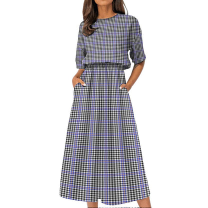 Sir Walter Scott Tartan Plaid Women's Elastic Waist Dress