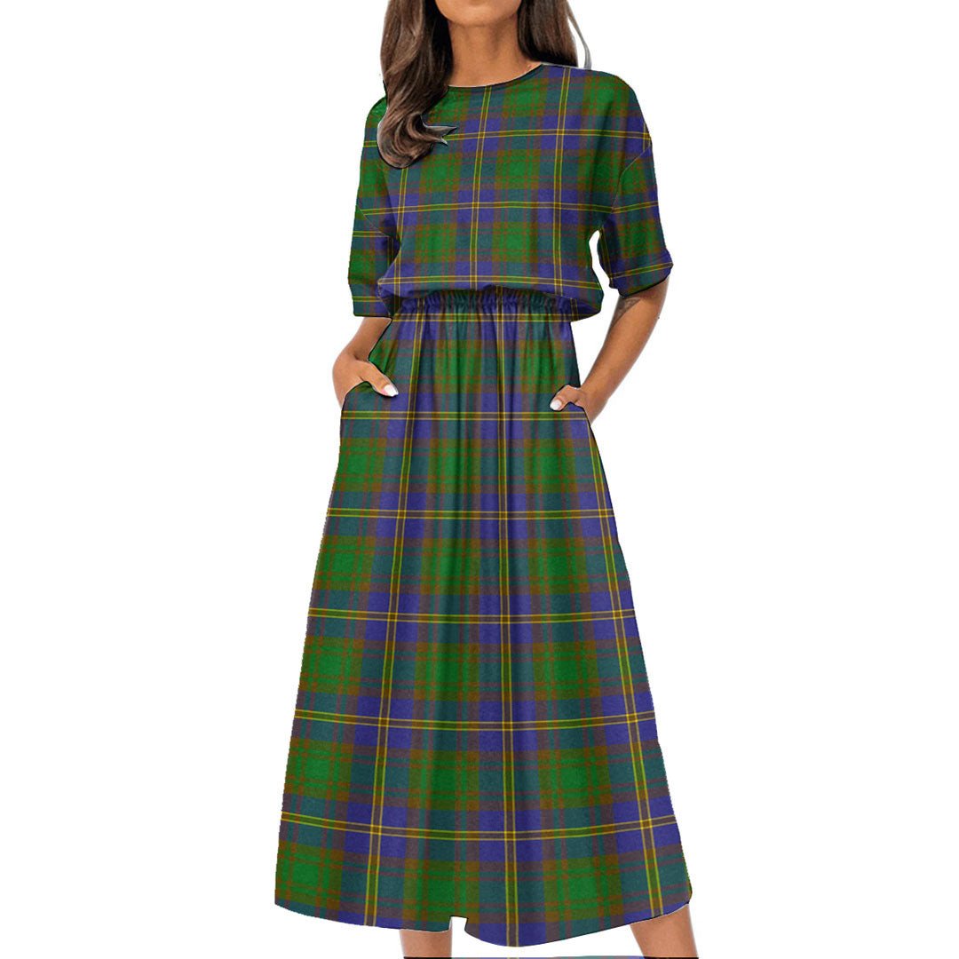 Strange of Balkaskie Tartan Plaid Women's Elastic Waist Dress