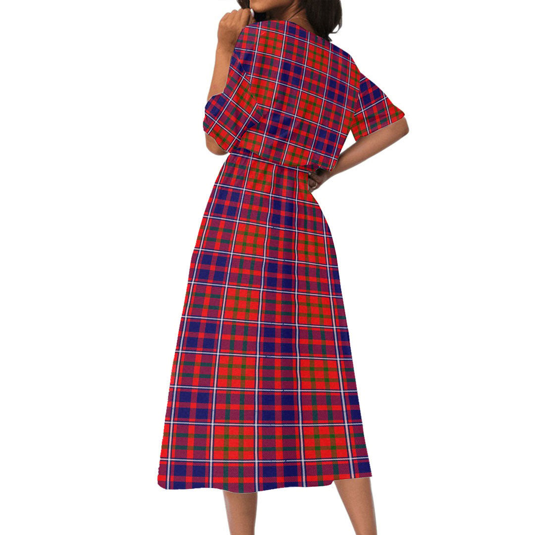 Cameron of Lochiel Modern Tartan Plaid Women's Elastic Waist Dress