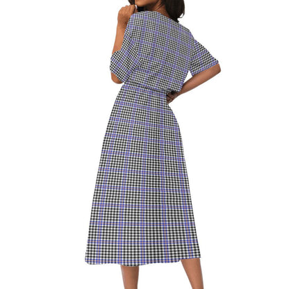 Sir Walter Scott Tartan Plaid Women's Elastic Waist Dress