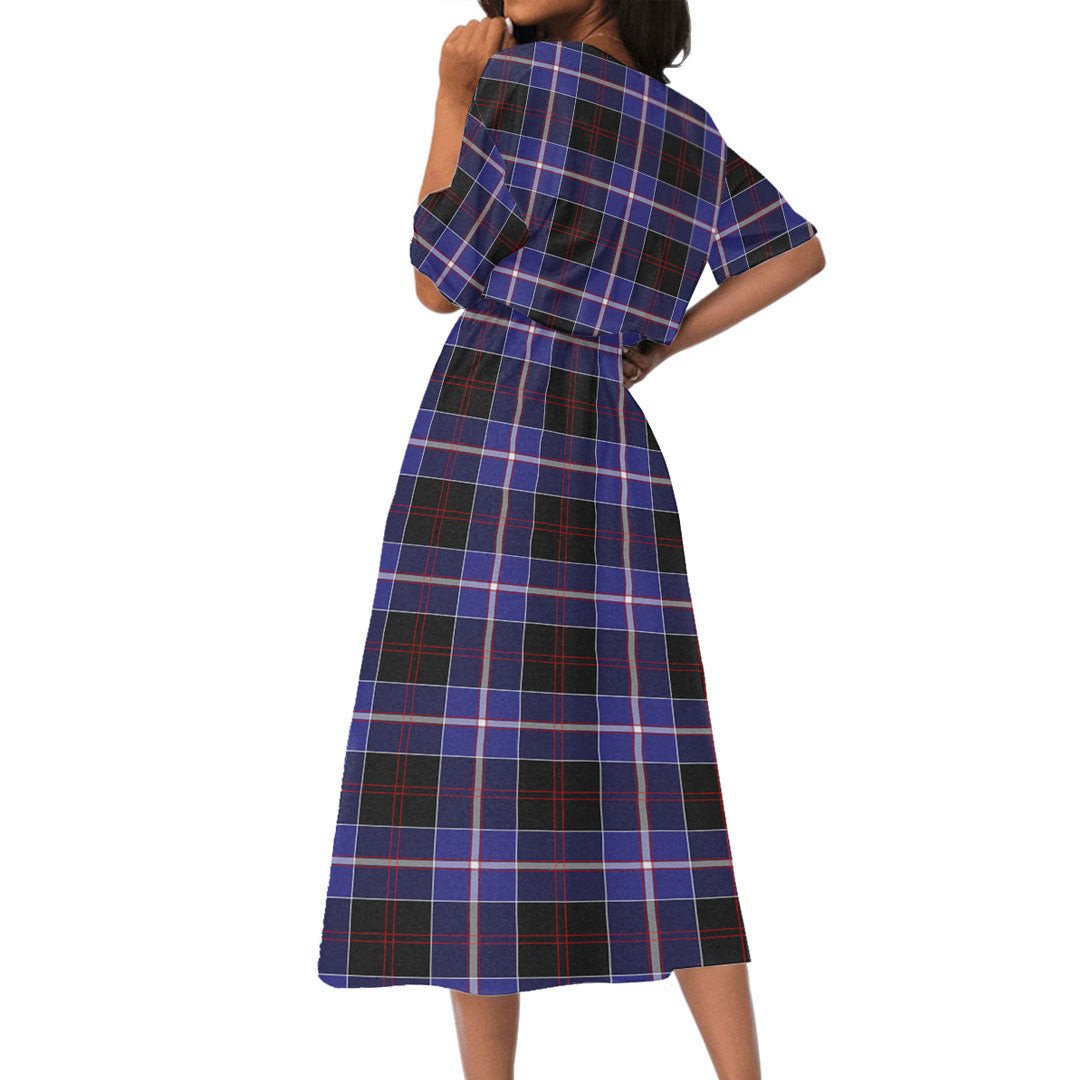 Dunlop Modern Tartan Plaid Women's Elastic Waist Dress