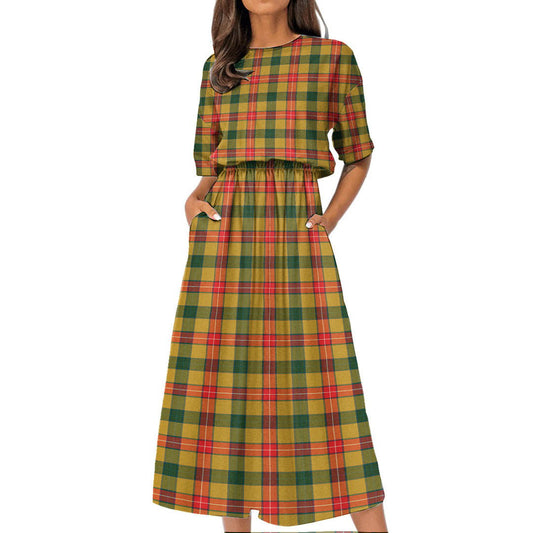 Baxter Tartan Plaid Women's Elastic Waist Dress