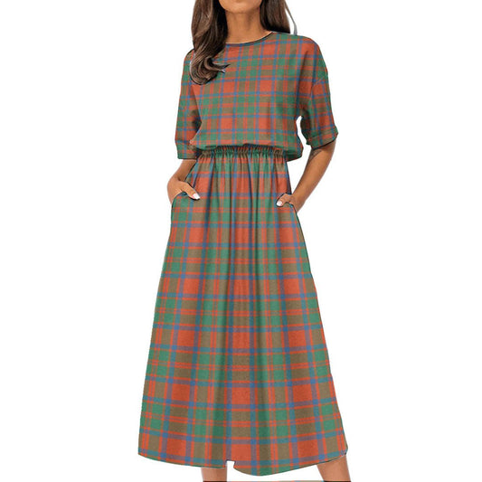 MacKintosh Ancient Tartan Plaid Women's Elastic Waist Dress