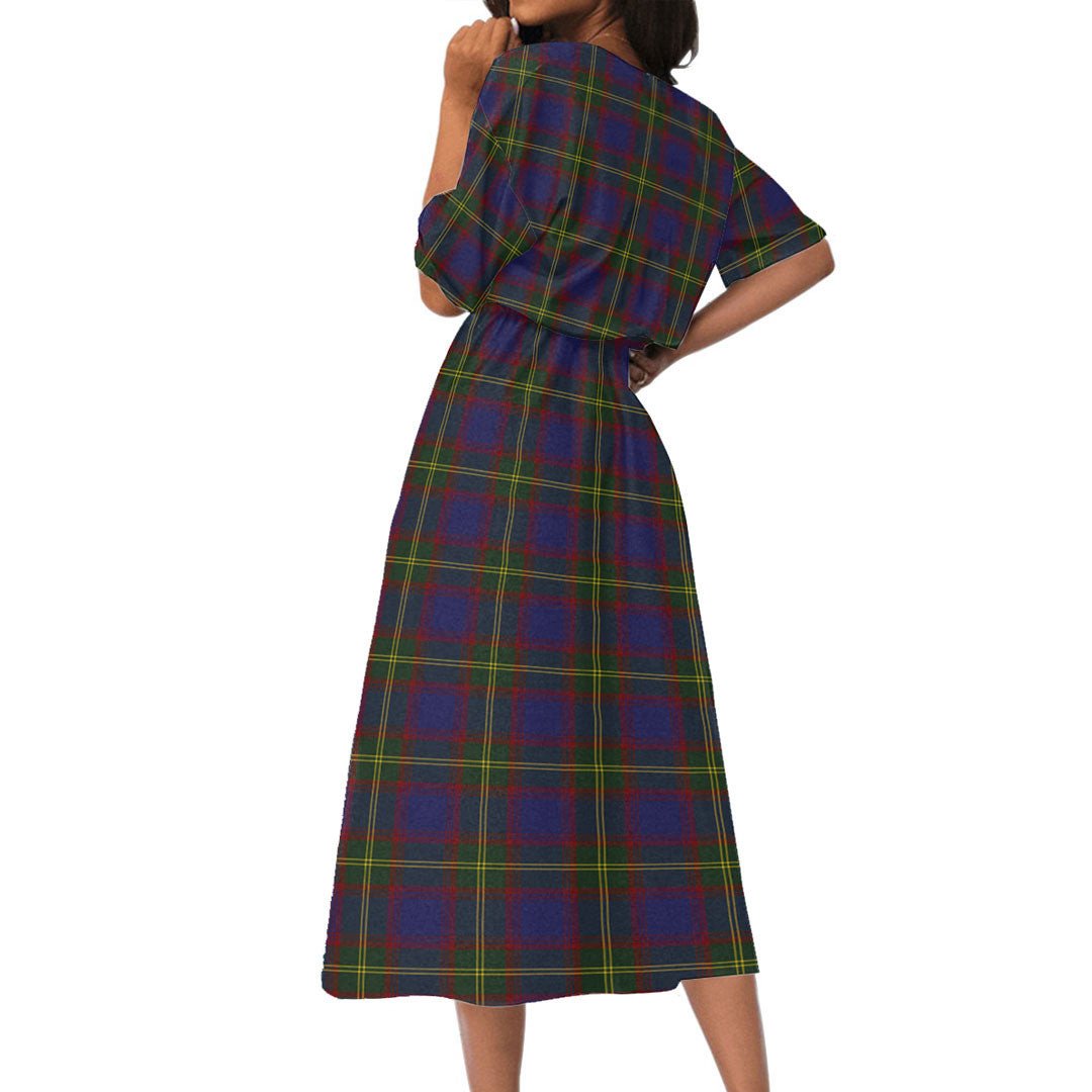 Durie Tartan Plaid Women's Elastic Waist Dress